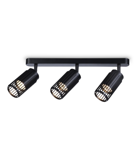 Светильник Ambrella light TN51690/3 BK черный GU10/3 260*60*180