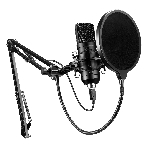 Микрофон проводной Оклик SM-700G 2.5м черный, фото 1
