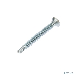 Саморез оконный Kranz сверло, 3.9х35, белый цинк, короб (500 шт./уп.), фото6