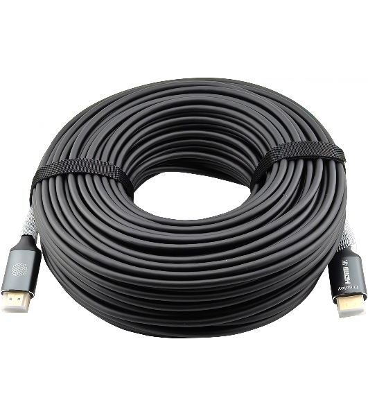 Кабель аудио-видео Cactus CS-HDMI-AOC-2-50 HDMI (m)/HDMI (m) 50м. позолоч.конт. черный