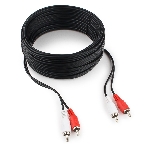 Кабель аудио Cablexpert CCA-2R2R-10M-N, 2xRCA/2xRCA, 10м, черный, пакет, фото4