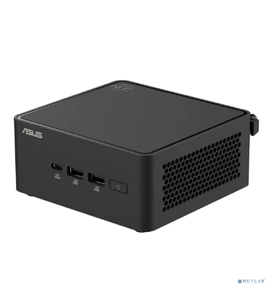 Платформа системного блока Nettop ASUS NUC Model: NUC15CRH, Intel Core 3 Processor 100U, 2xDDR5-5600 SO-DIMM supp, Intel Graphics, Wi-Fi 7, BT v5.4, 3xUSB 3.2 Gen2, 1xUSB 2.0, 1xUSB 3.2 Gen2 Type-C + 2xT-bolt (incl. DP 2.1 and USB4), 2xHDMI 2.1, 1xRJ45 LAN, 1xDC-in, Supp:128Gb~8TB M.2 2280 NVMePCIe5.0 x 4 SSD or 128Gb~8TB M.2 2280 NVMePCIe4.0x4 SSD+128Gb~2TB M.2 2242 NVMePCIe4.0x4 SSD, 19VDC, 6.32A, 120W Adapter, W/O OS, ASUS LOGO, черный