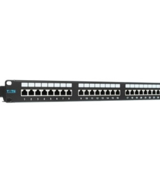 Патч-панель Lanmaster LAN-PPI24S6 19' 1U 24xRJ45 кат.6 STP