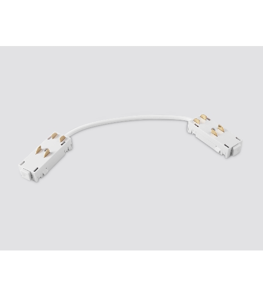 GL1109 WH белый коннектор питания гибкий для шинопровода Magnetic 220V 250*28.5*18