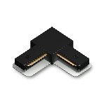 GL7164 BK черный матовый коннектор угловой для однофазного шинопровода Standard 220V NEW 70*70*20, фото 1