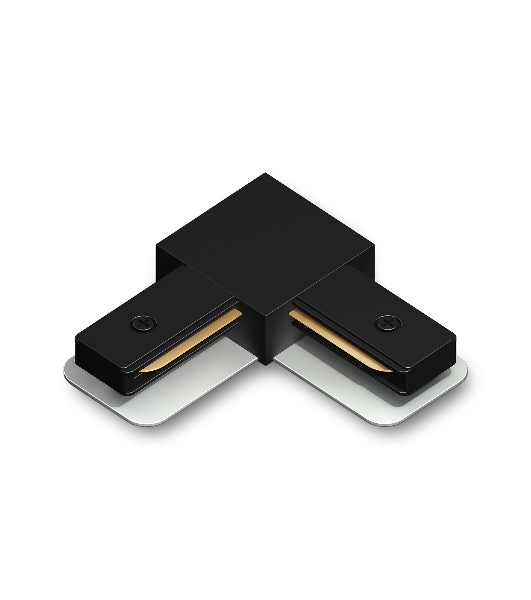GL7164 BK черный матовый коннектор угловой для однофазного шинопровода Standard 220V NEW 70*70*20