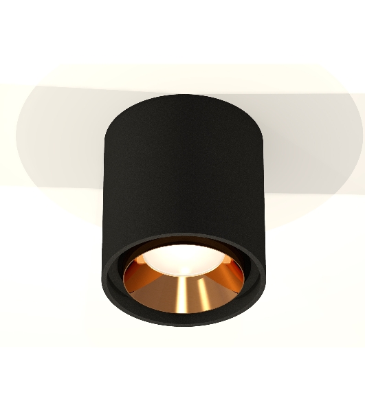 Светильник Ambrella Light XS7723004 SBK/PYG черный песок/золото желтое полированное MR16 GU5.3 (C7723, N7034)