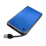 Внешний корпус для HDD/SSD AgeStar 3UB2A14 SATA II пластик/алюминий синий 2.5', фото 1