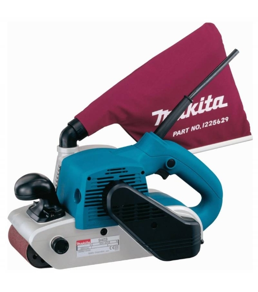 Ленточная шлифовальная шашина Makita 9403 ЛШМ,1200Вт,100х610мм,500м\м,5.9кг,кор,п\сборник