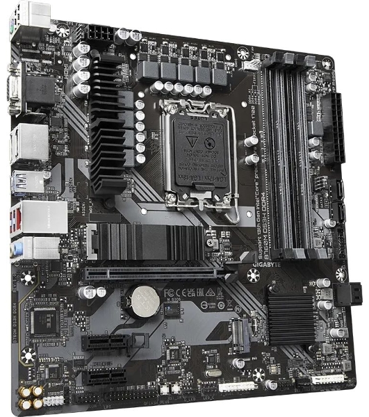 Материнская плата Gigabyte B760M DS3H DDR4, LGA 1700, Intel B760, 4xDDR4, 4xSATA, 2xM.2, 1xPCIe 4.0 x16, 2xPCIe x1, 1xHDMI, 1xDP, 1xVGA, 1x 2.5Gb LAN, 3xUSB-A 3.2 Gen 1, 1xUSB-C 3.2 Gen 2, 2xUSB-A 2.0, 3x3.5 мм, 7.1, mATX