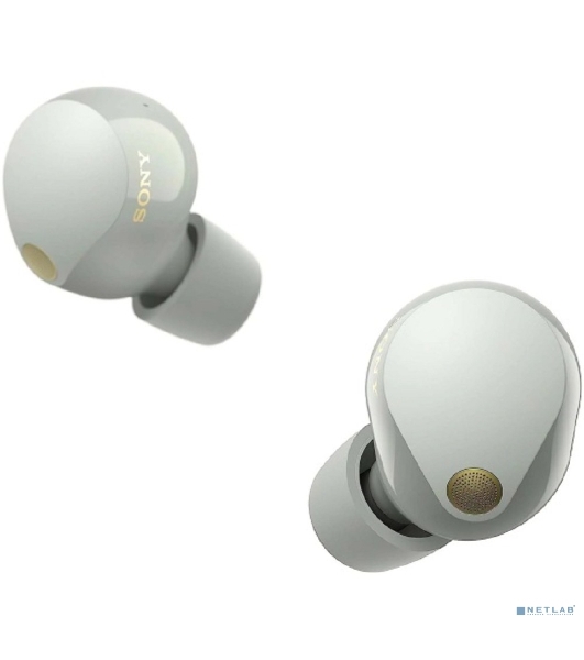 Наушники TWS Sony WF-1000XM5 серебристый, внутриканальные, Bluetooth, активное шумоподавление, беспроводная зарядка, до 8 ч