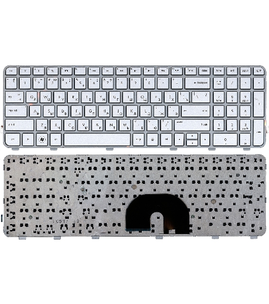 Клавиатура для ноутбука HP Pavilion DV6-6000 серебристая