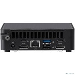 Платформа системного блока Nettop ASUS NUC Model: NUC14RVH, Intel Core 3 Processor 100U, 2xDDR5-5600 SO-DIMM supp, Intel Graphics, Wi-Fi 6E AX211, BT v5.3, 3xUSB 3.2 Gen2, 1xUSB 2.0, 1xUSB 3.2 Gen2 Type-C + 2xT-bolt 4 Type-C w/DP 1.4, 2xHDMI 2.1, 1xRJ45 LAN, 1xDC-in, Supp: 128Gb~4TB M.2 2280 NVMe PCIe 4.0 x 4 SSD+128Gb~1TB M.2 2242 NVMe PCIe 4.0 x 4 SSD+128Gb~4TB 2.5' SATA SSD/HDD, 19VDC, 4.74A, 90W Adapter, W/O OS, ASUS LOGO, черный, фото3