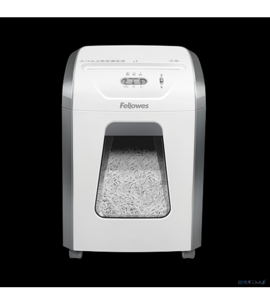 Шредер Fellowes PowerShred 15С белый (секр.P-4) фрагменты 15лист. 19лтр. скрепки скобы пл.карты