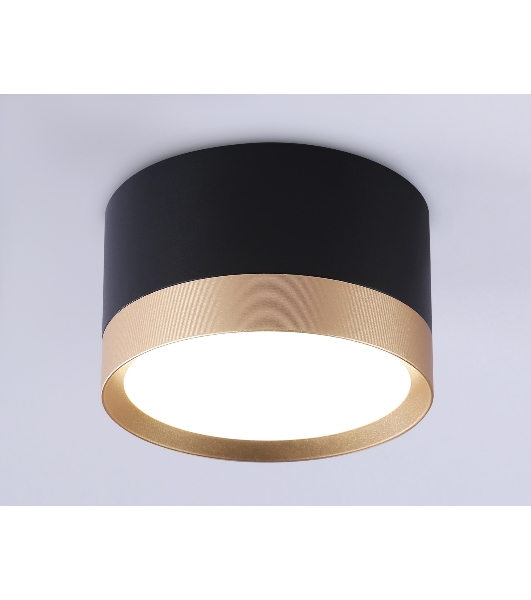 Светильник Ambrella light TN52359 BK/GD черный/золото GX53 max 12W D82*50