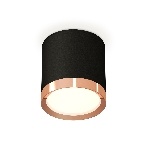 Светильник Ambrella Light XS8142005 SBK/PPG черный песок/золото розовое полированное GX53 (C8142, N8126), фото4