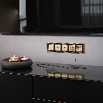 Накладка для розетки HDMI (шампань рифленый), фото2