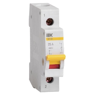 Выключатель нагрузки (мини-рубильник) IEK MNV10-1-025 ВН-32 1Р 25А