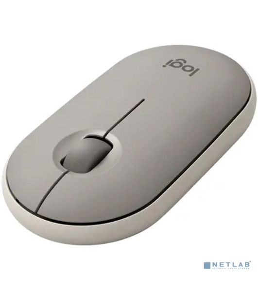 Мышь беспроводная Logitech Pebble M350 серый, 1000 dpi, радиоканал, Bluetooth, USB, кнопки - 3