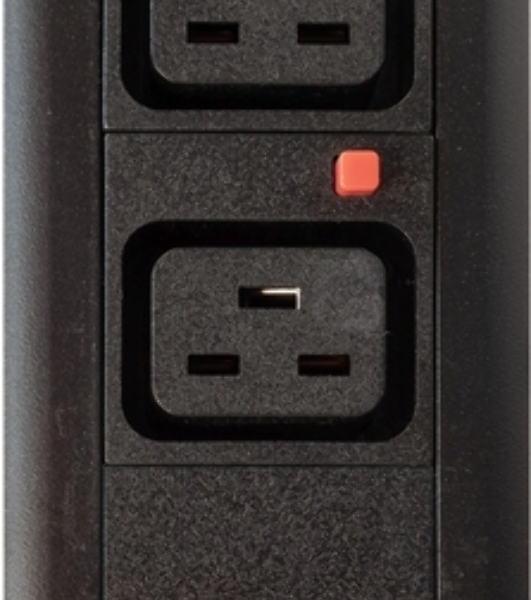 Блок распределения питания Powercom PDU-32AVMS24-18C3-6C9-3P верт.размещ. 18xC13 6xC19 с сетевым мониторингом 3x32A EN 60309 2м
