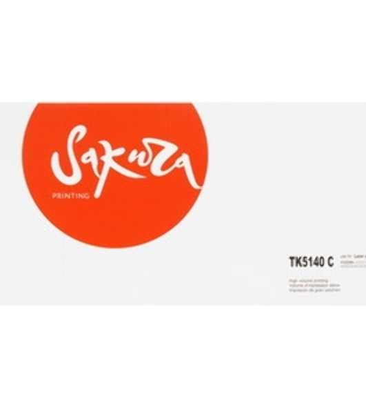 Картридж Sakura TK5140C для Kyocera Mita, синий, 5000 к.