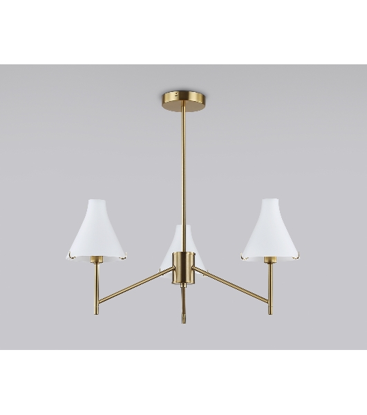 Люстра Ambrella light LH57131/3 BS/FR латунь/белый матовый E14/3 max 40W D650*590