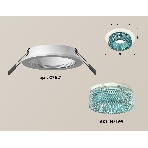 Комплект встраиваемого светильника Ambrella light XC7621023 SWH/BL белый песок/голубой MR16 GU5.3 (C7621, N7194), фото 1