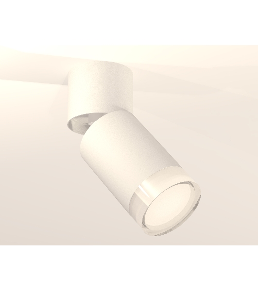 Комплект накладного поворотного светильника Ambrella light XM6312080 SWH/FR/CL белый песок/белый матовый/прозрачный MR16 GU5.3 (A2220, C6312, N6241)