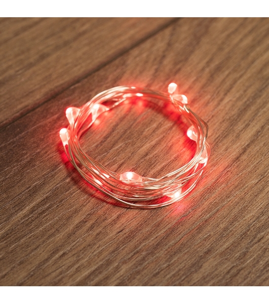 Гирлянда Neon-night 'Роса' 2 м, 20 диодов, цвет красный