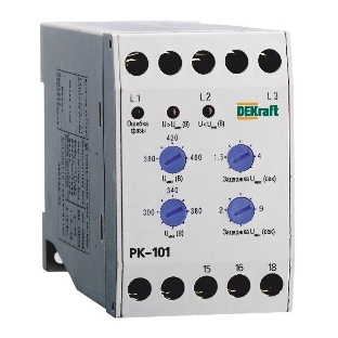 Реле контроля фаз 380В тип01 серии РК-101 DEKraft 23300DEK