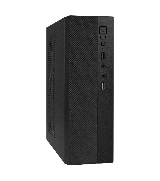 Компьютерный корпус Desktop ExeGate EX291267RUS MI-301U (mATX/mini-ITX, без БП, 1*USB+1*USB 3.0, аудио, черный)