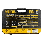 Набор инструментов Denzel 1/2', 1/4', CrV, S2, пластиковый кейс, 194 предмета, фото56