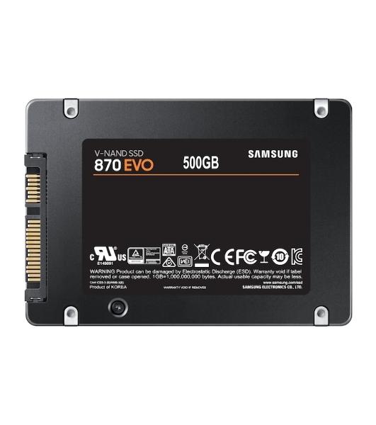Накопитель SSD Samsung 500Gb 870 EVO (SATA3) 560/530MBs, 98000 IOPs