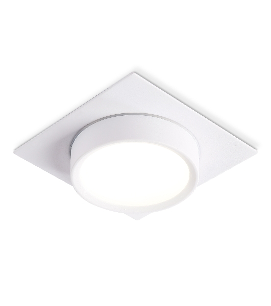 Светильник встраиваемый Ambrella light TN6737 WH белый IP44 GX53 110*110*57