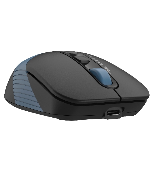 Мышь беспроводная A4Tech Fstyler FB10C черный/синий, 2000 dpi, радиоканал, Bluetooth, USB, кнопки - 4
