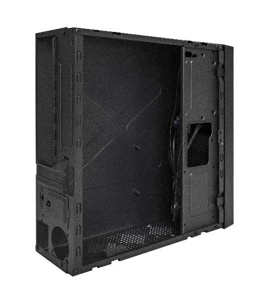 Компьютерный корпус Desktop ExeGate EX291267RUS MI-301U (mATX/mini-ITX, без БП, 1*USB+1*USB 3.0, аудио, черный)