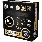 Кабель аудио-видео Cactus CS-HDMI-AOC-2.1-10 HDMI (m)/HDMI (m) 10м. позолоч.конт. черный, фото5