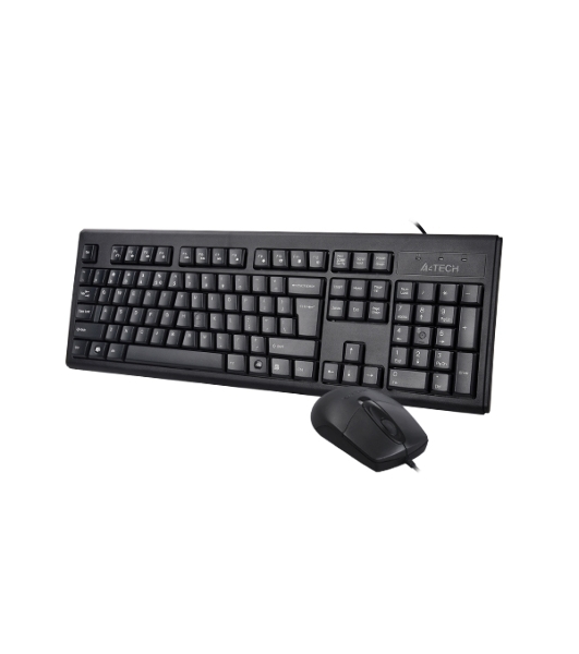 Комплект клавиатура+мышь A4Tech KRS-8372 проводной, USB, 1200 DPI, чёрный