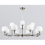 Люстра Ambrella light LH53005/12 SN/FR сатин никель/белый матовый G9*12 max 40W D910*680, фото6