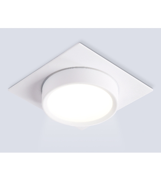 Светильник встраиваемый Ambrella light TN6737 WH белый IP44 GX53 110*110*57
