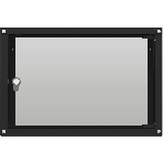 Шкаф коммутационный NTSS Lime (NTSS-WL6U5560GS-BL) настенный 6U 550x600 мм пер. дв. стекл несъемн. бок. пан. 30 кг черный 520 мм 12 кг 110 град. 500 мм IP20, фото5