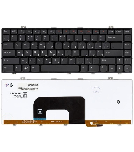 Клавиатура для ноутбука Dell Studio 14 14z 1440 1450 1457 черная с подсветкой