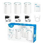 Бесшовный Mesh роутер Cudy M1300 (M1300 3-PACK) AC1200 10/100/1000BASE-TX/Wi-Fi белый (упак.:3шт), фото3