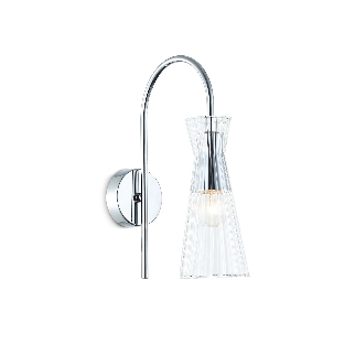 Настенный светильник Ambrella light LH55655 СH/CL хром/прозрачный E14 max 40W 220*90*300