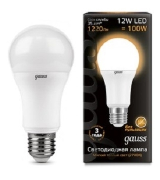 Лампа светодиодная Gauss LD102502112LED A60 globe 12W E27 2700K