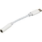 Адаптер для наушников USB Type-C (m)/Jack 3.5 (f) 0.05м. белый, фото2