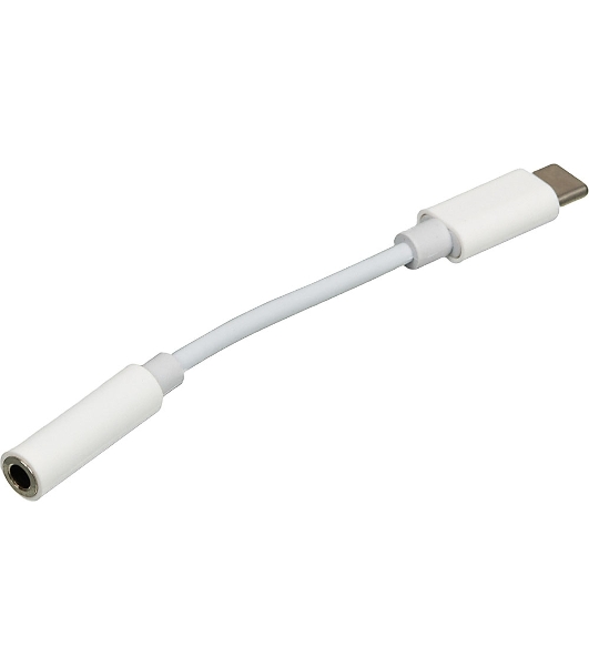 Адаптер для наушников USB Type-C (m)/Jack 3.5 (f) 0.05м. белый