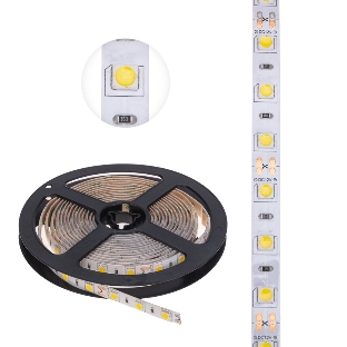 Лента светодиодная 3 м 12 В 5050 2700 К IP65 60 LED/м для БП с клеммами LAMPER