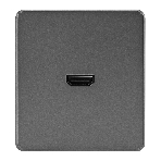 Розетка Kranz ROUND HDMI с/у титан, фото2