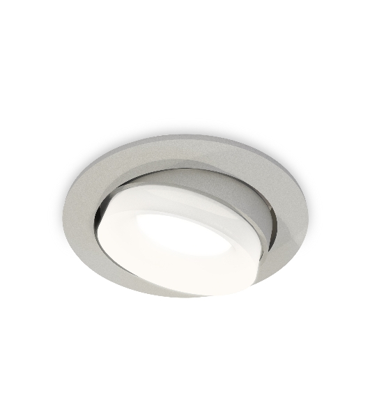 Комплект встраиваемого поворотного светильника Ambrella light XC7653081 SGR/FR серый песок/белый матовый MR16 GU5.3 (C7653, N7165)